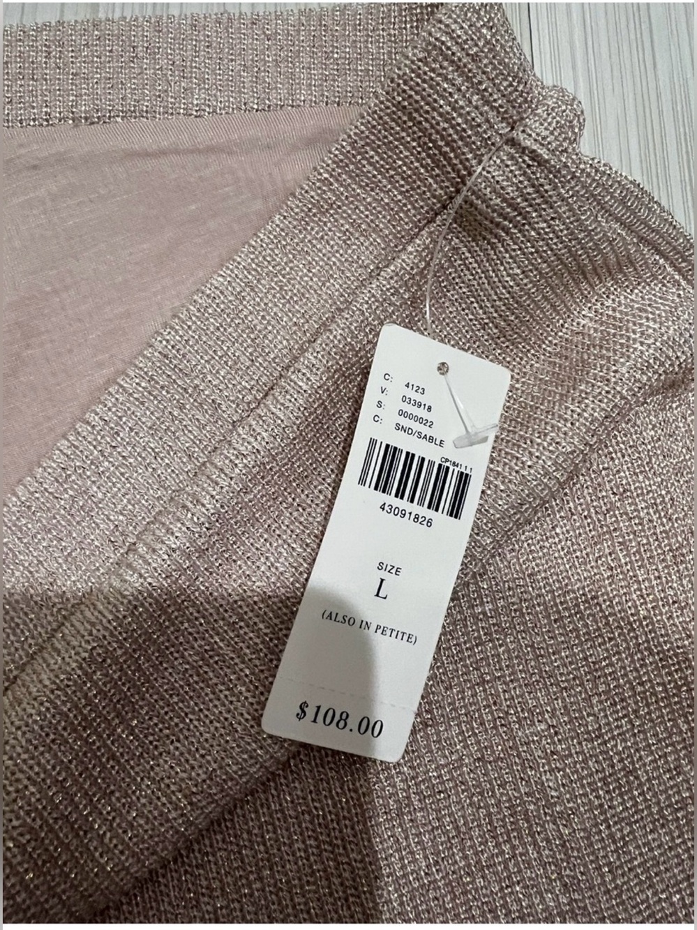 Timeless Anthropologie Wide-Leg Knit Pants in Light Beige - Picture 6 of 13